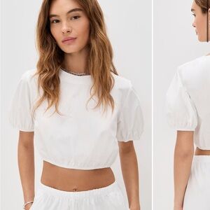 LE BOP Lillian Blouse NWT White Small